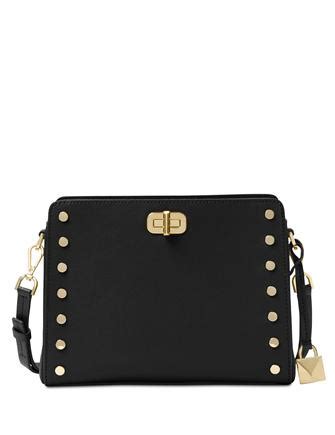 michael kors sylvie stud medium|Michael Kors Sylvie Stud Medium Messenger Cement.